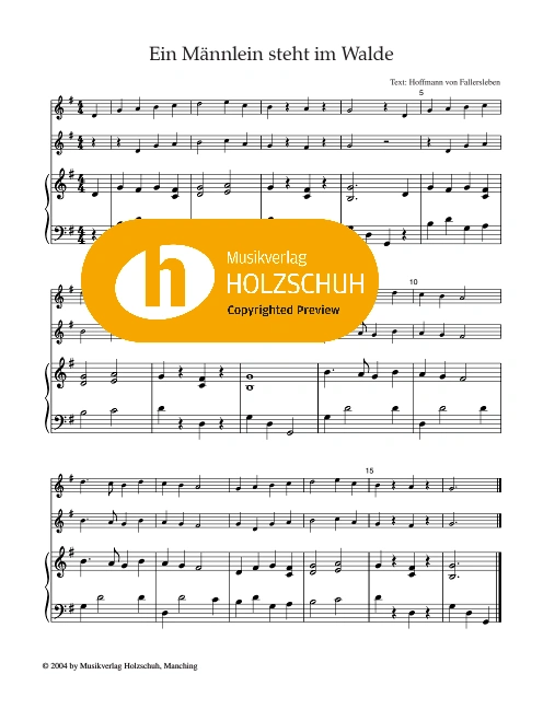 Ein Männlein steht im Walde